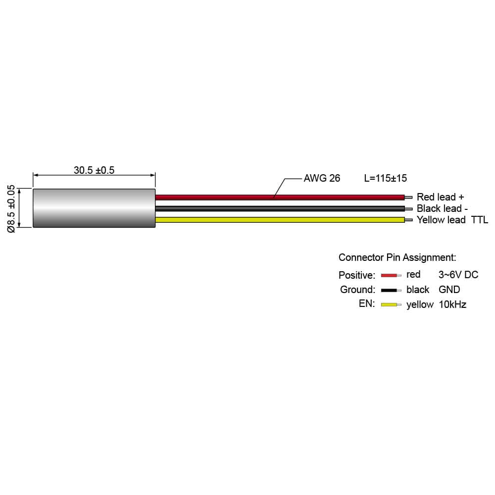 635nm Red Dot Laser Module F889872