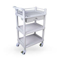 3-Tier Medical Utility Cart with Drawer and Shelves L726753