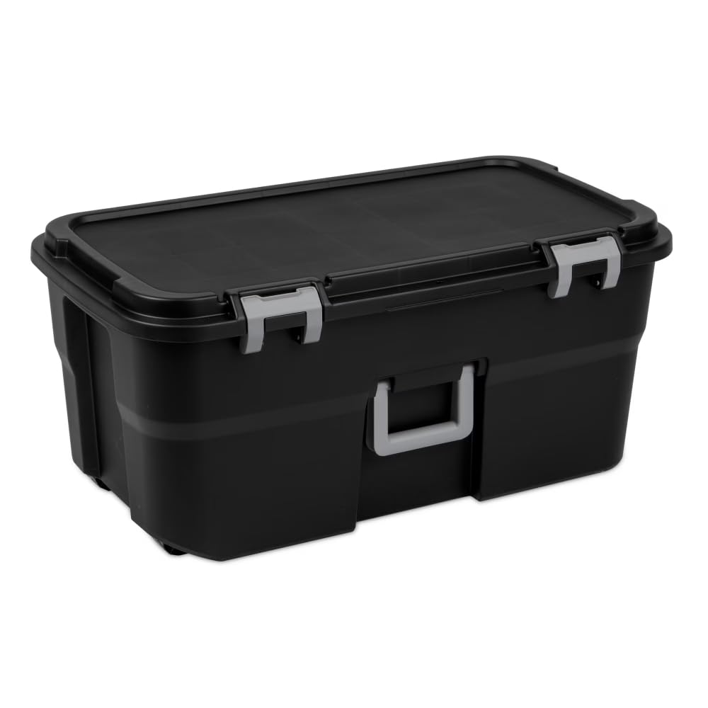 Waterproof Plastic Storage Box, 6 Pack 13.2 Gallon H79713
