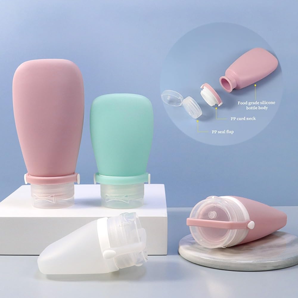 30ml Dark Green Mini Silicone Refillable Bottles Q465