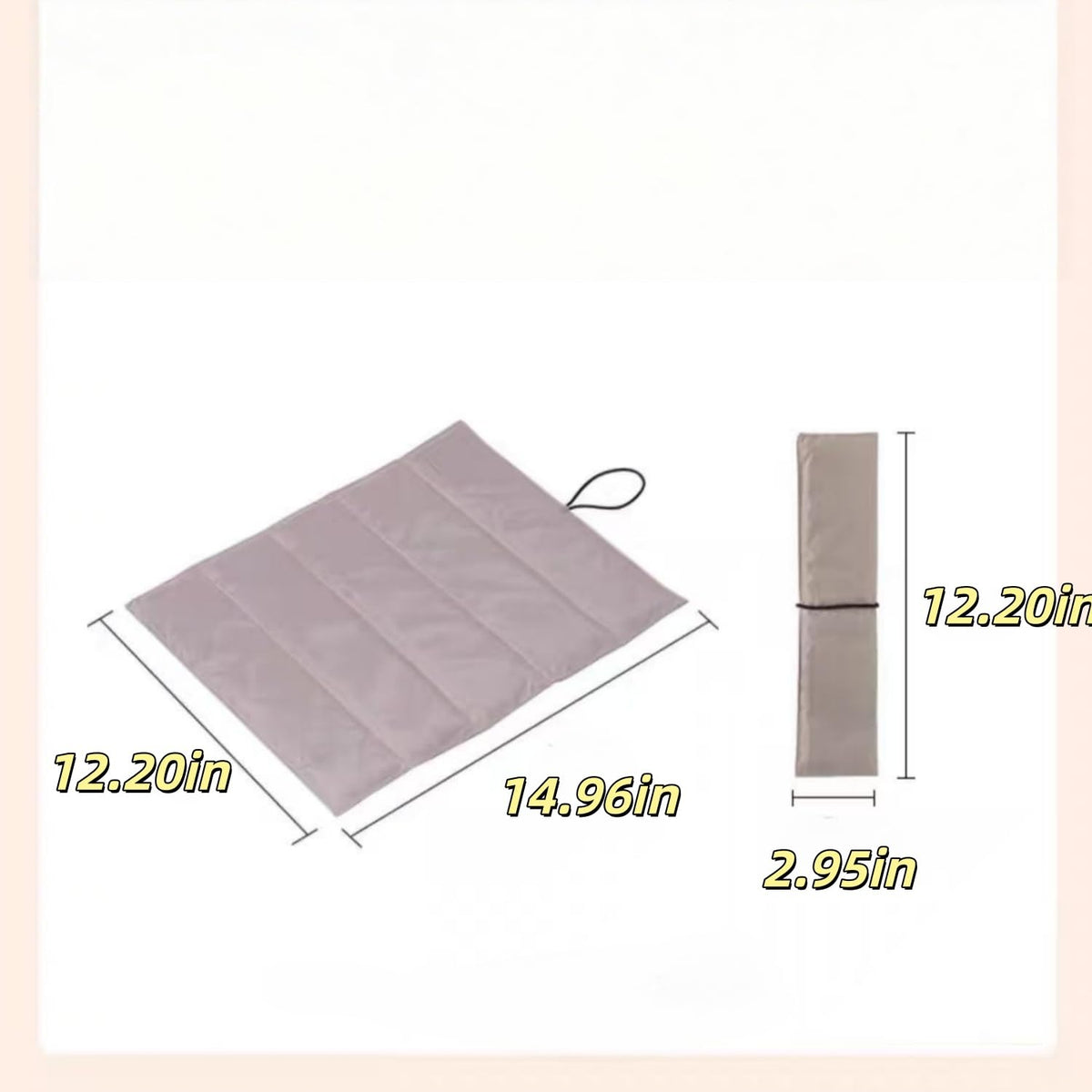 2 Pcs Ultralight Foldable Foam Seat Cushion H93869