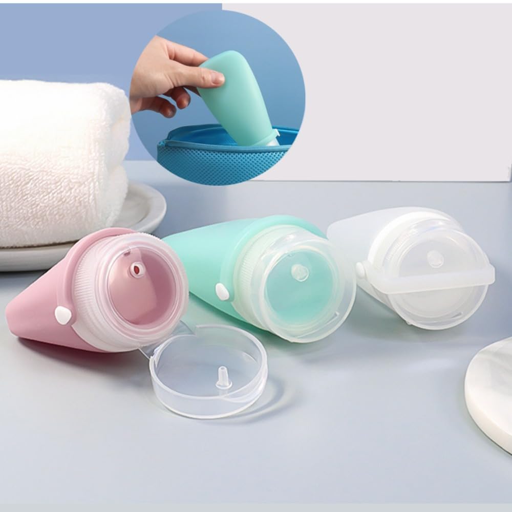 30ml Dark Green Mini Silicone Refillable Bottles Q465