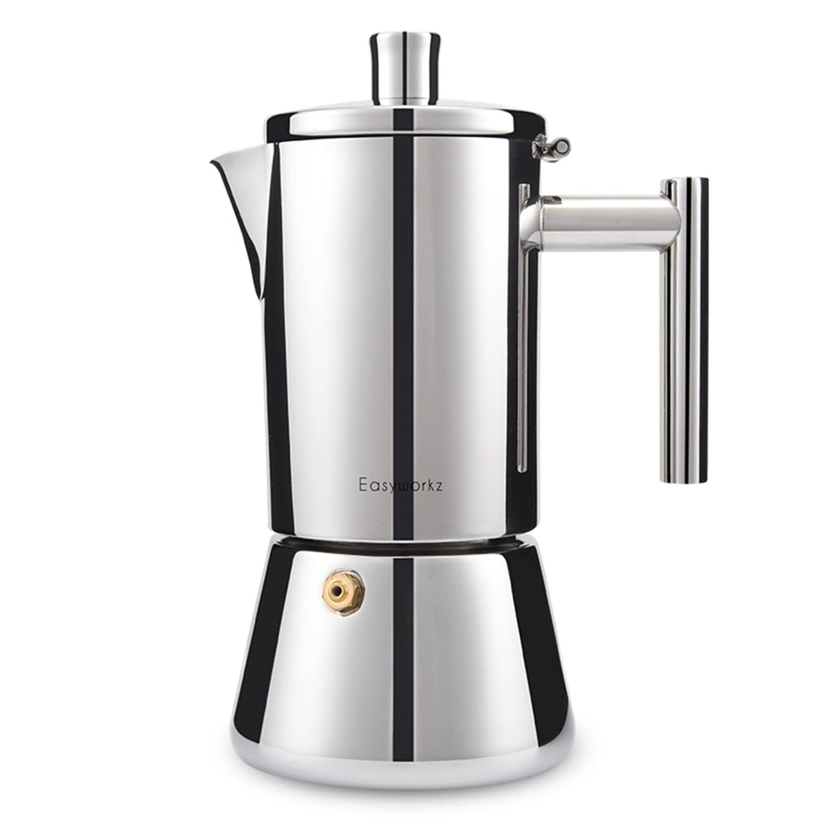 Stainless Steel Stovetop Espresso Maker 12 Cup 17.5 oz Moka Pot L94208