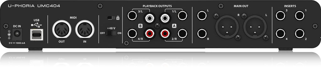 4x4 USB Audio/MIDI Interface with Mic Preamplifiers I630