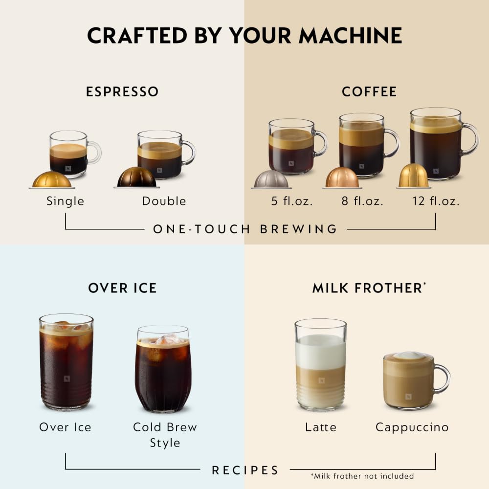 Liquorice Black Coffee Machine with Milk Frother D472