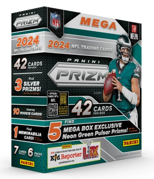 Football Trading Cards Mega Box 42 Cards B33148