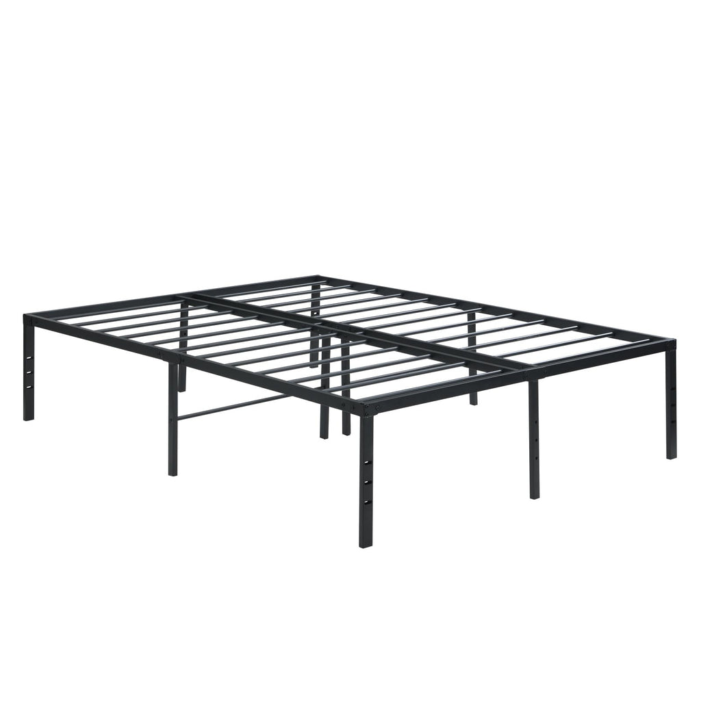 Black Queen Metal Platform Bed Frame O49744