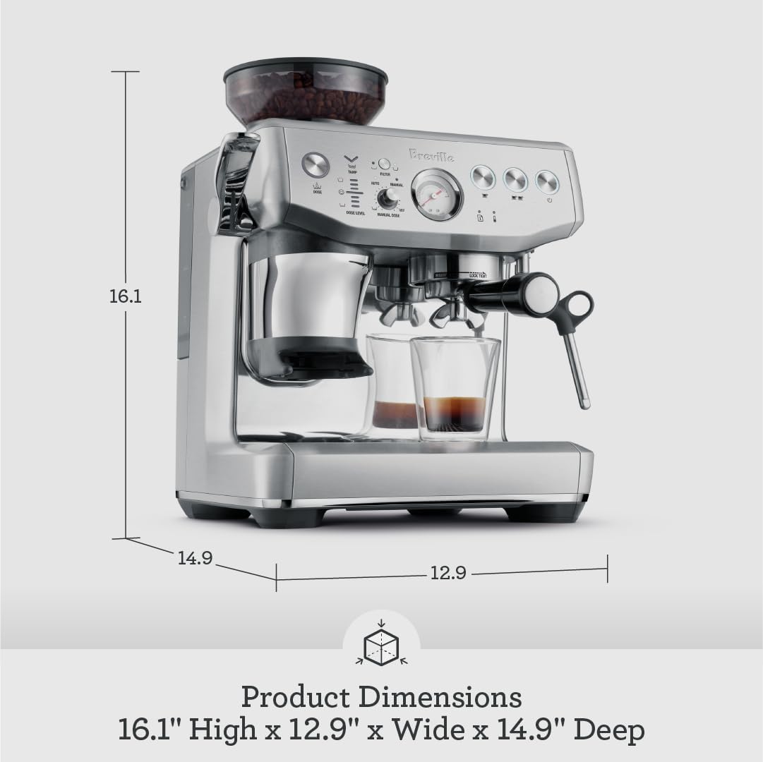 Brushed Stainless Steel Espresso Machine I243512