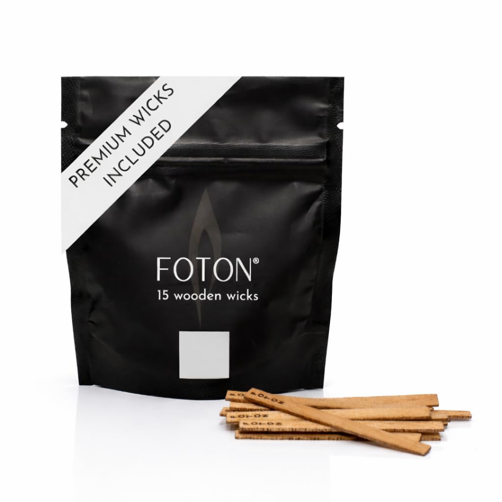 15 Pack Wooden Candle Wicks T915788