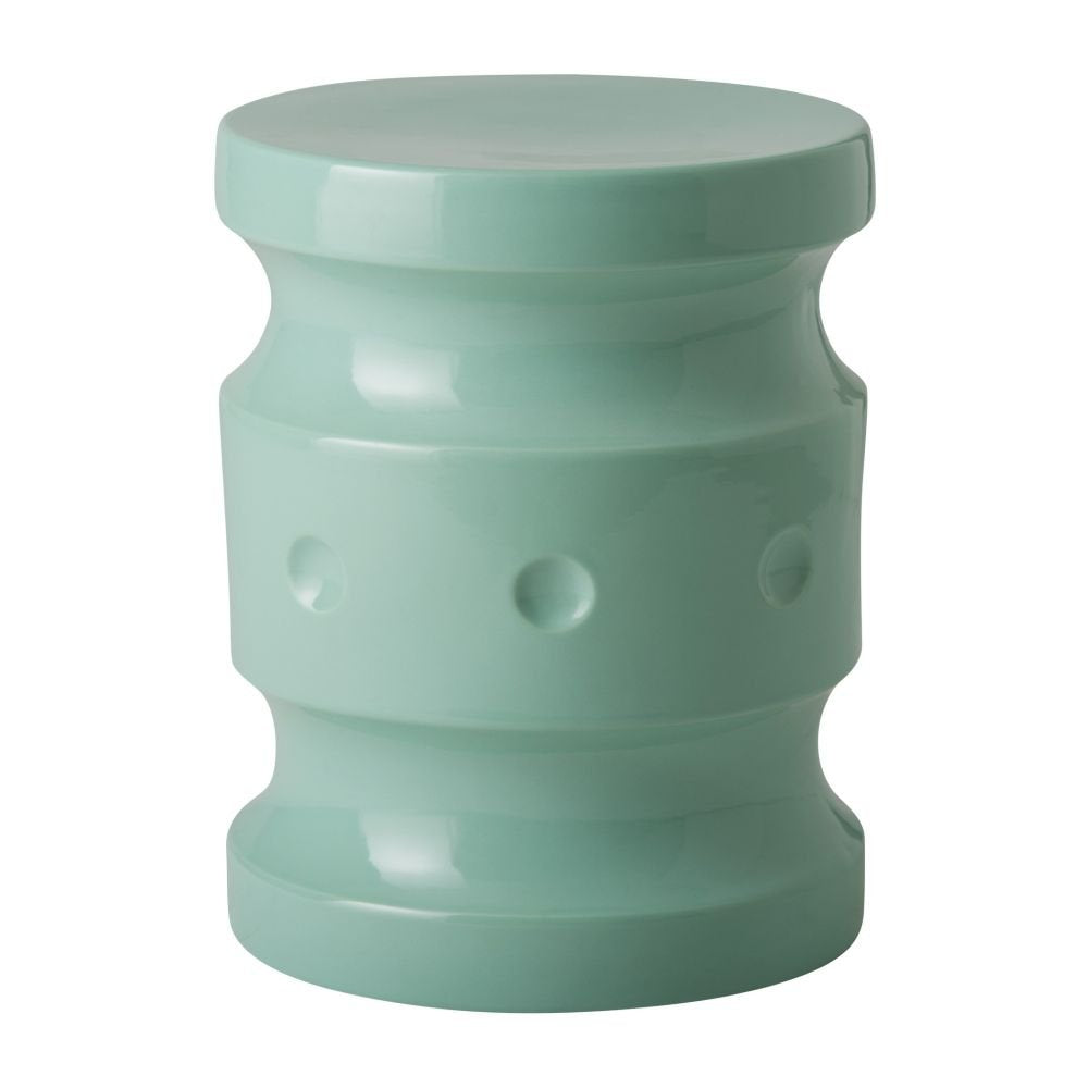 Light Teal Round Ceramic Garden Stool F506