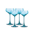 Blue 6oz Martini Glasses Set of 4 G161
