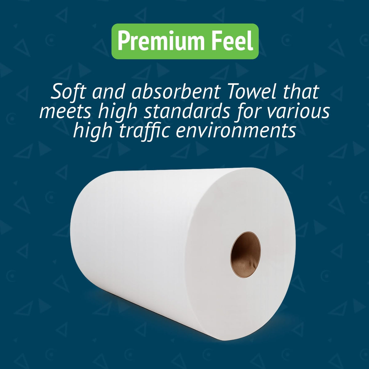 White 10 Inch Paper Towel Dispenser Refill, 6 Rolls M406450