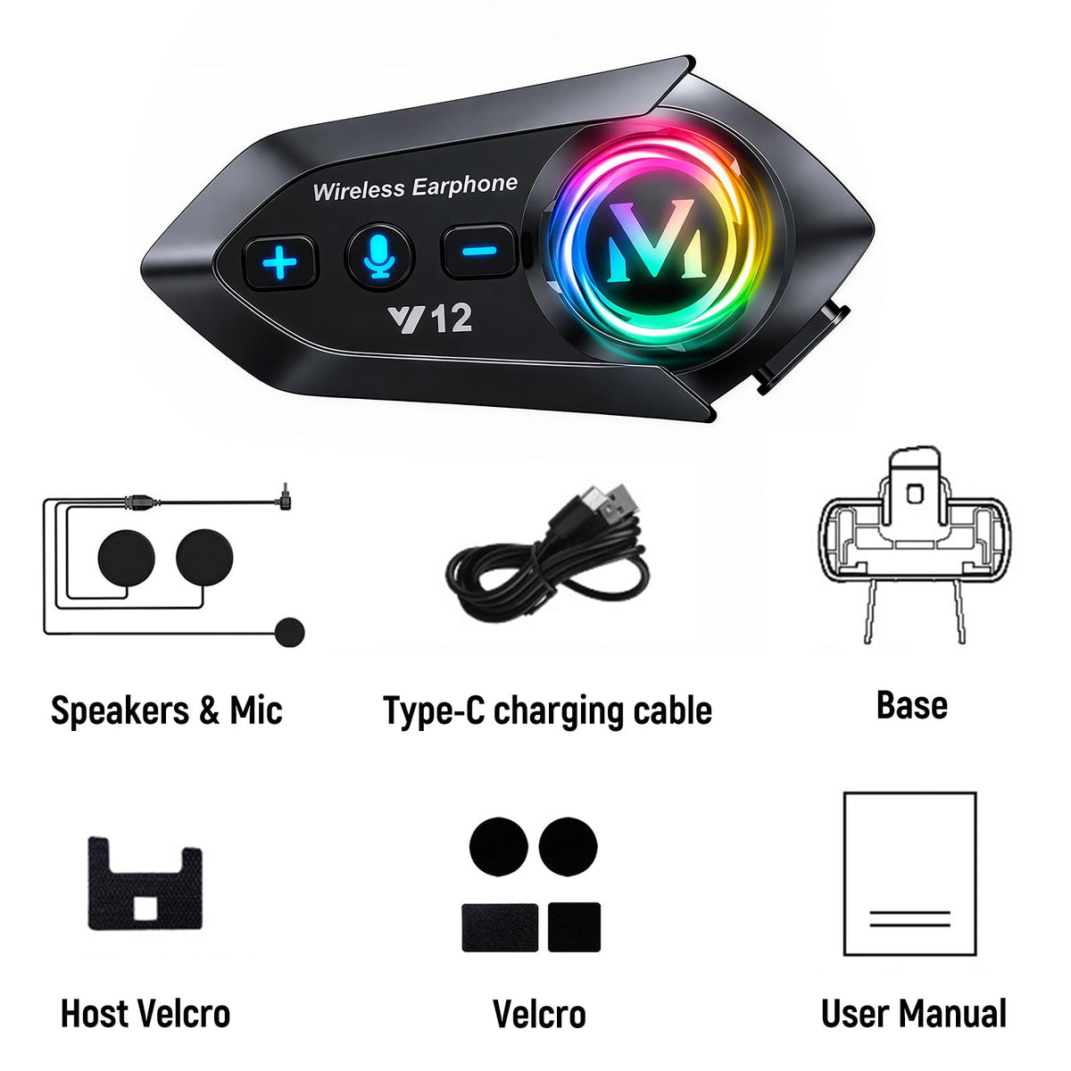Motorcycle Helmet Bluetooth DOT Approved X38928