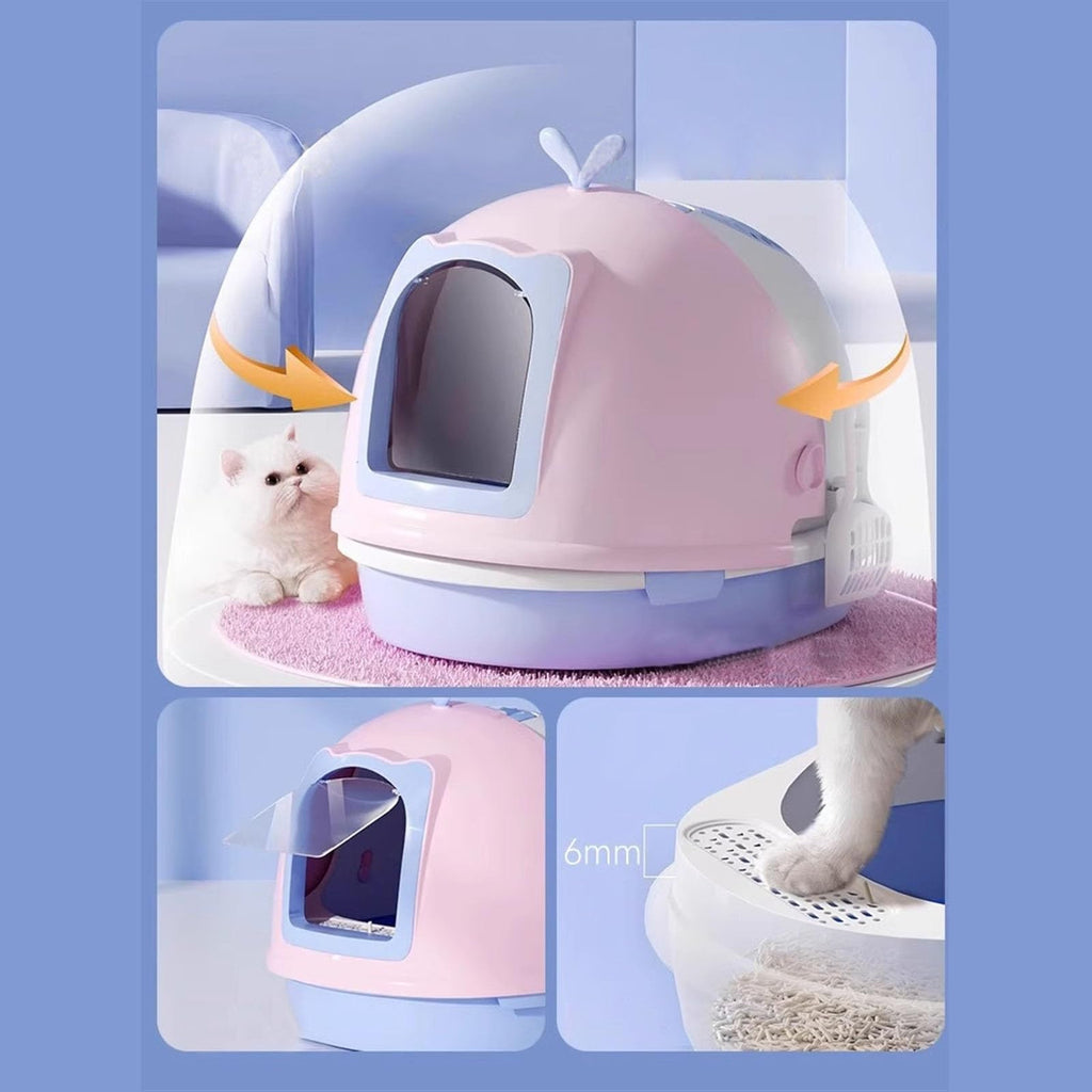 Covered Cat Litter Box with Scoop Q881762