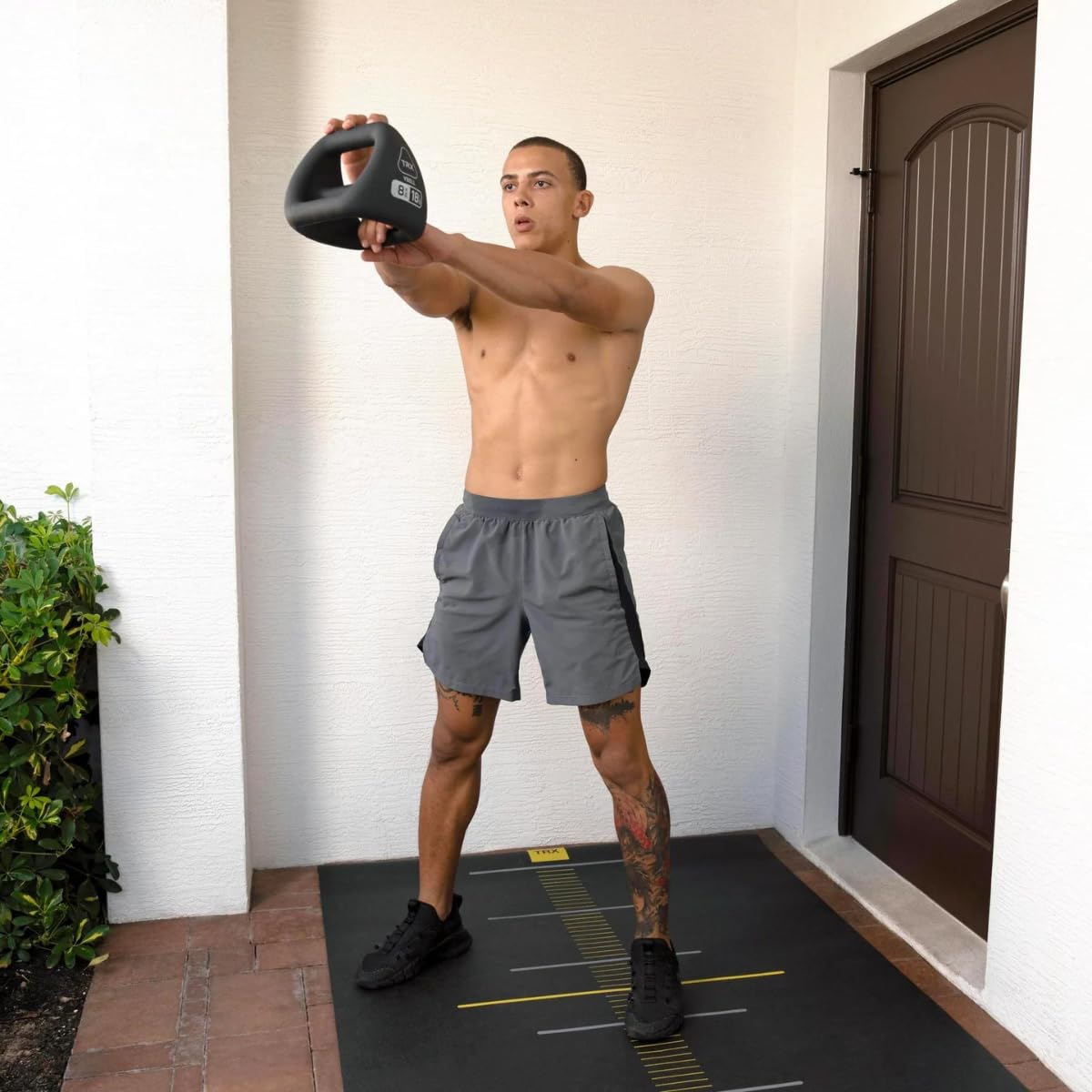 3-in-1 Kettlebell, Dumbbell and Push Up Bar Workout Equipment W160