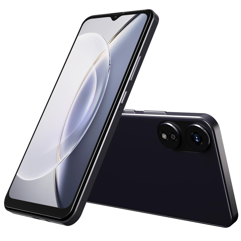 4G LTE Unlocked Cell Phone 6.5” HD+ Screen 3GB RAM Android 12 13MP Dual SIM Black G205737