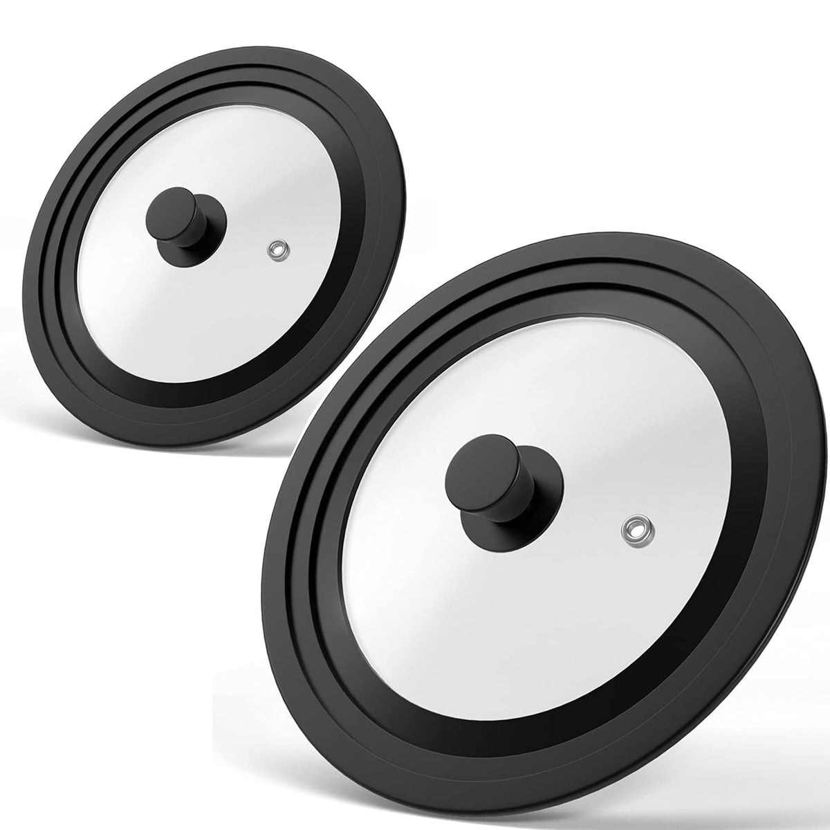 Universal Tempered Glass Lids for Pots, Pans & Skillets, 2 Pack K2049