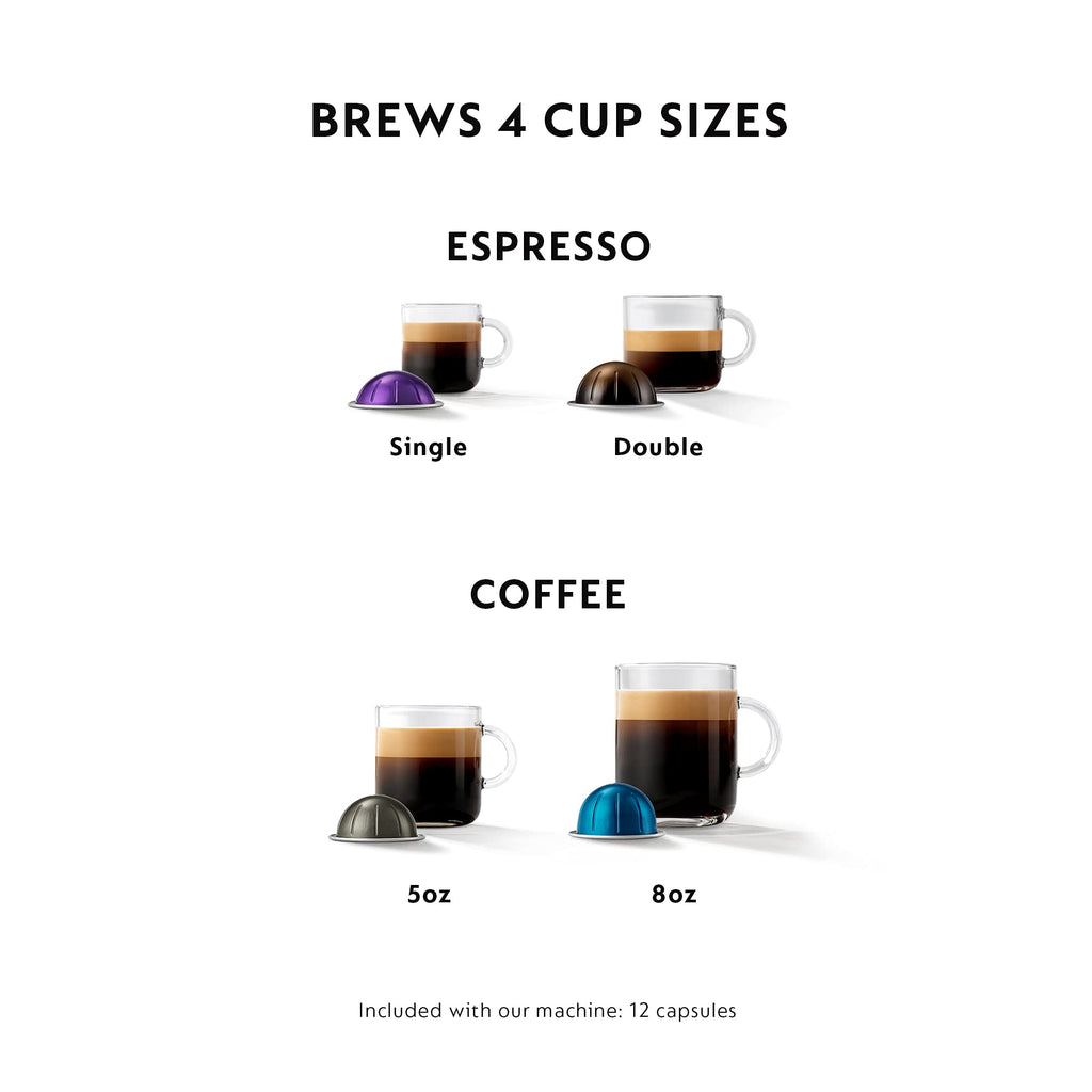 Matte Black Coffee Machine with Milk Frother B577