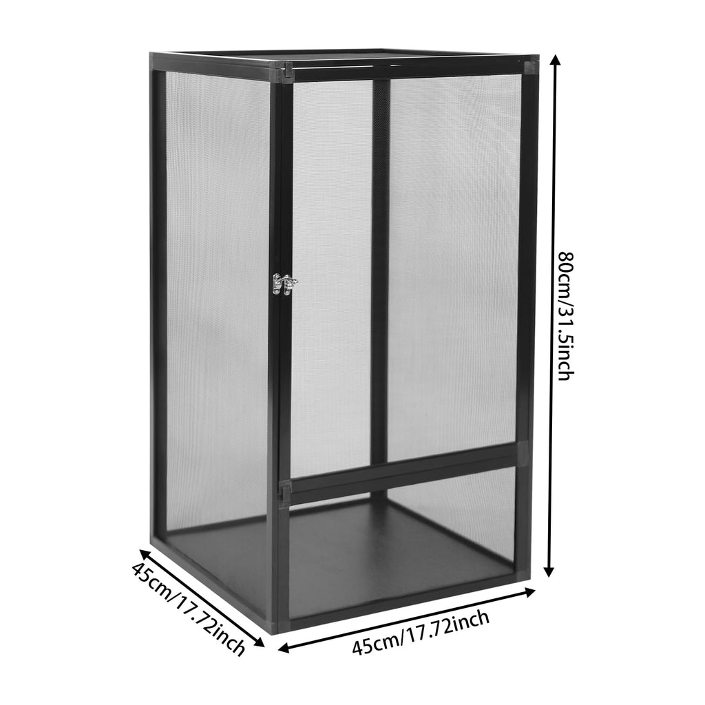 Aluminum Alloy Mesh Reptile Terrarium with Removable Top F7102