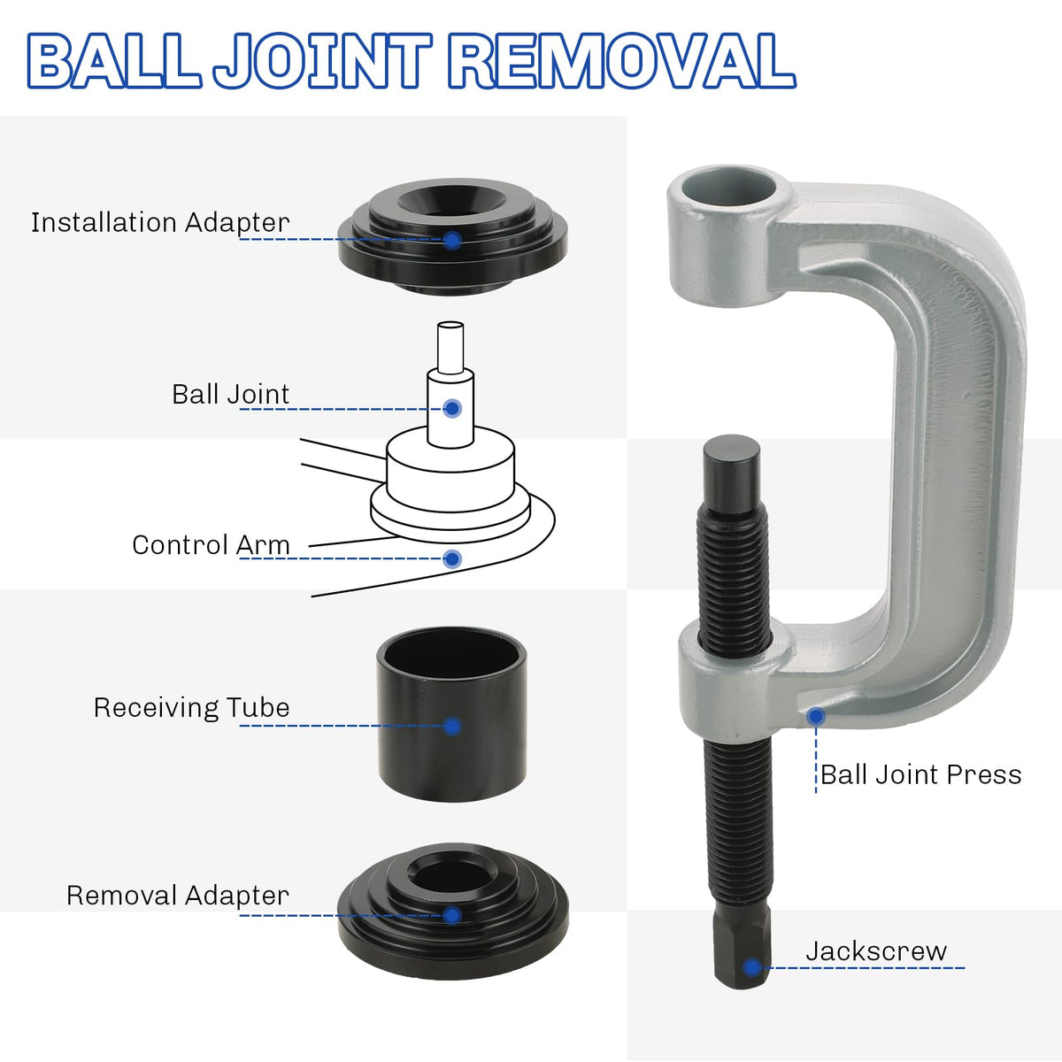 Heavy Duty Ball Joint Press and U Joint Removal Tool Kit Z2030