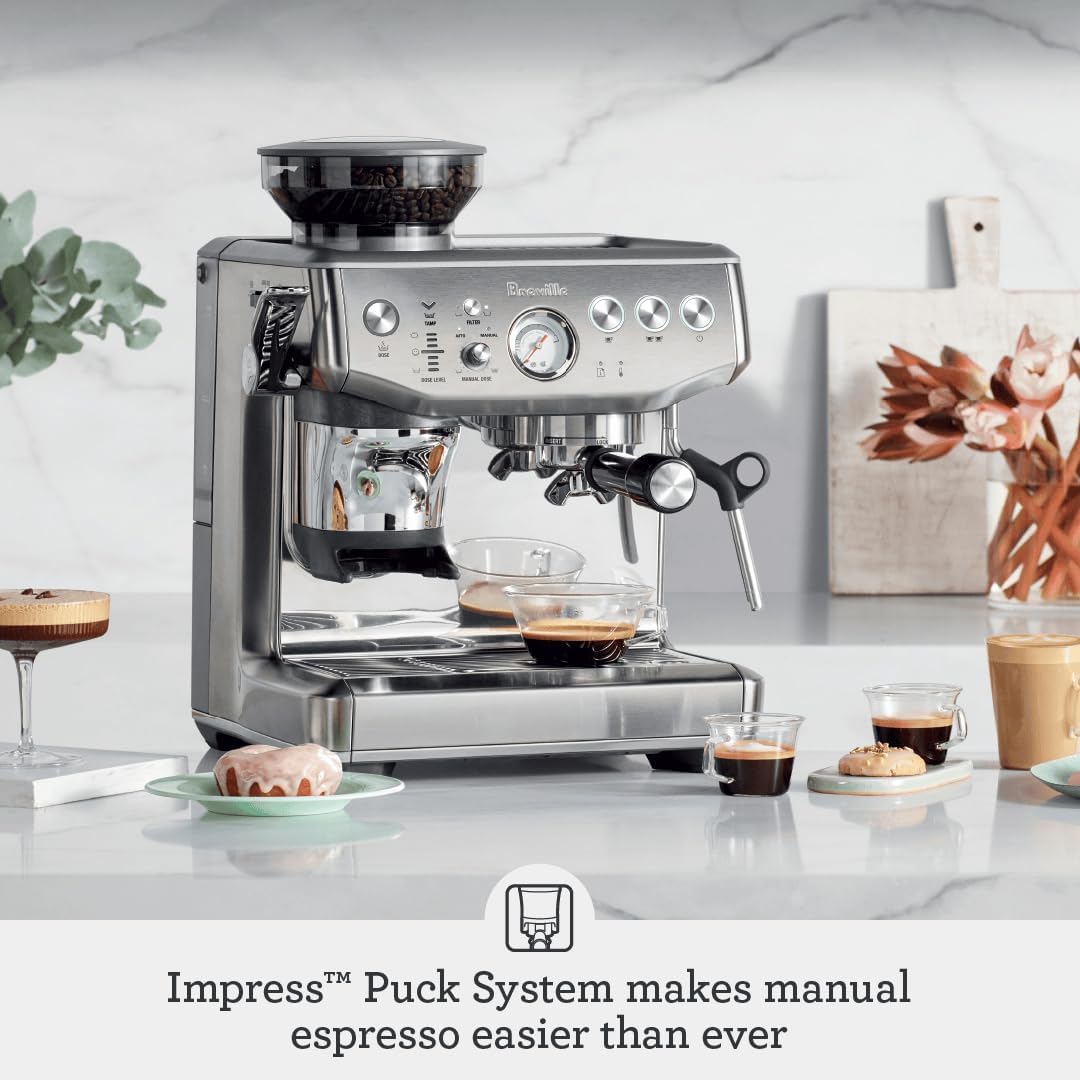 Brushed Stainless Steel Espresso Machine I243512