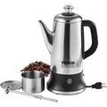 12-Cup Stainless Steel Electric Percolator Coffee Pot W9681