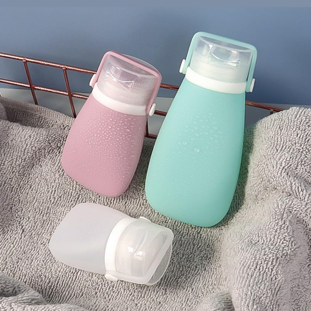 30ml Dark Green Mini Silicone Refillable Bottles Q465