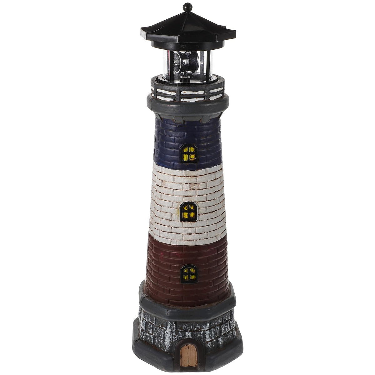 Solar Garden Lighthouse Statue 14.76In Waterproof P6012