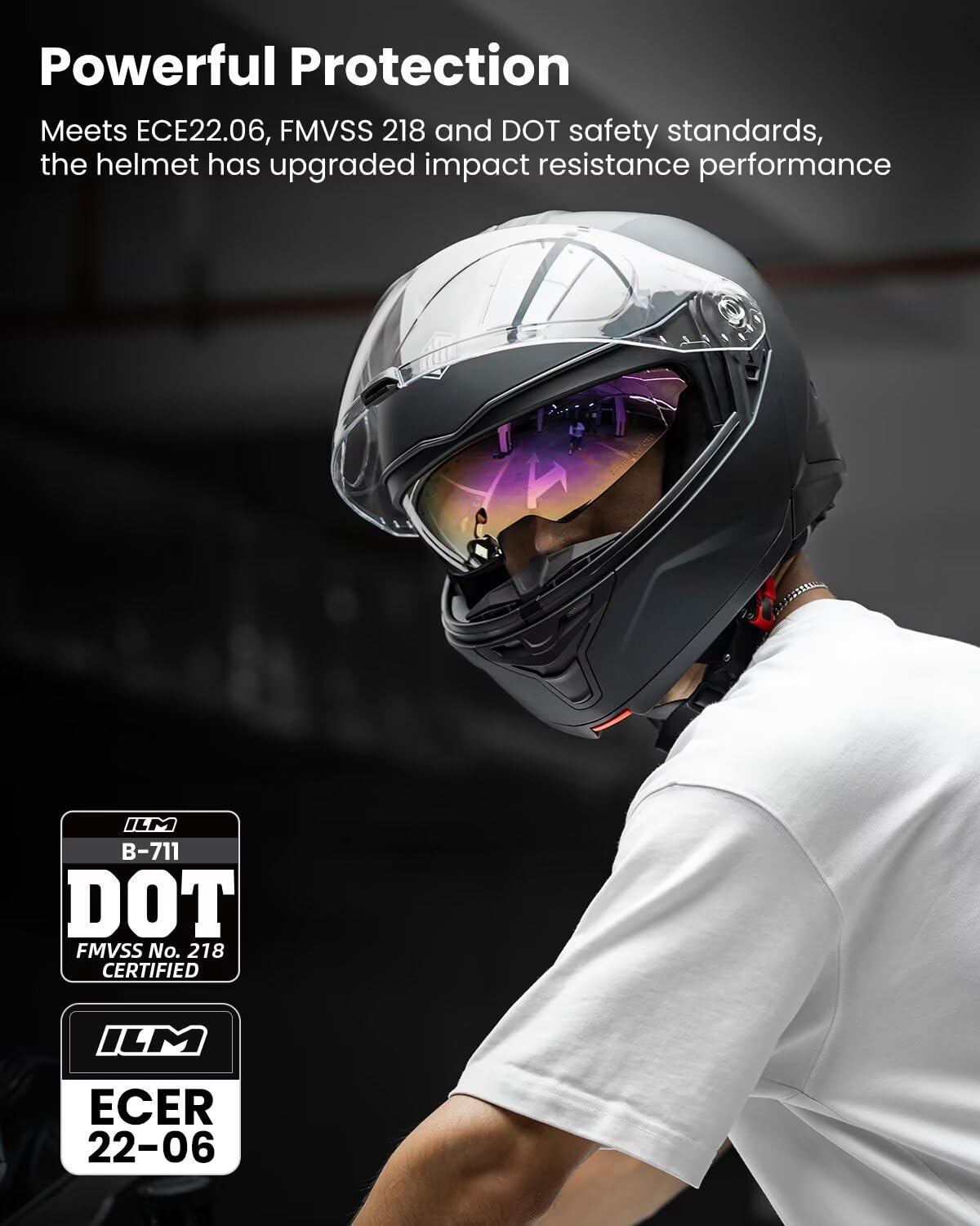 Motorcycle Helmet Modular Full Face Y9581