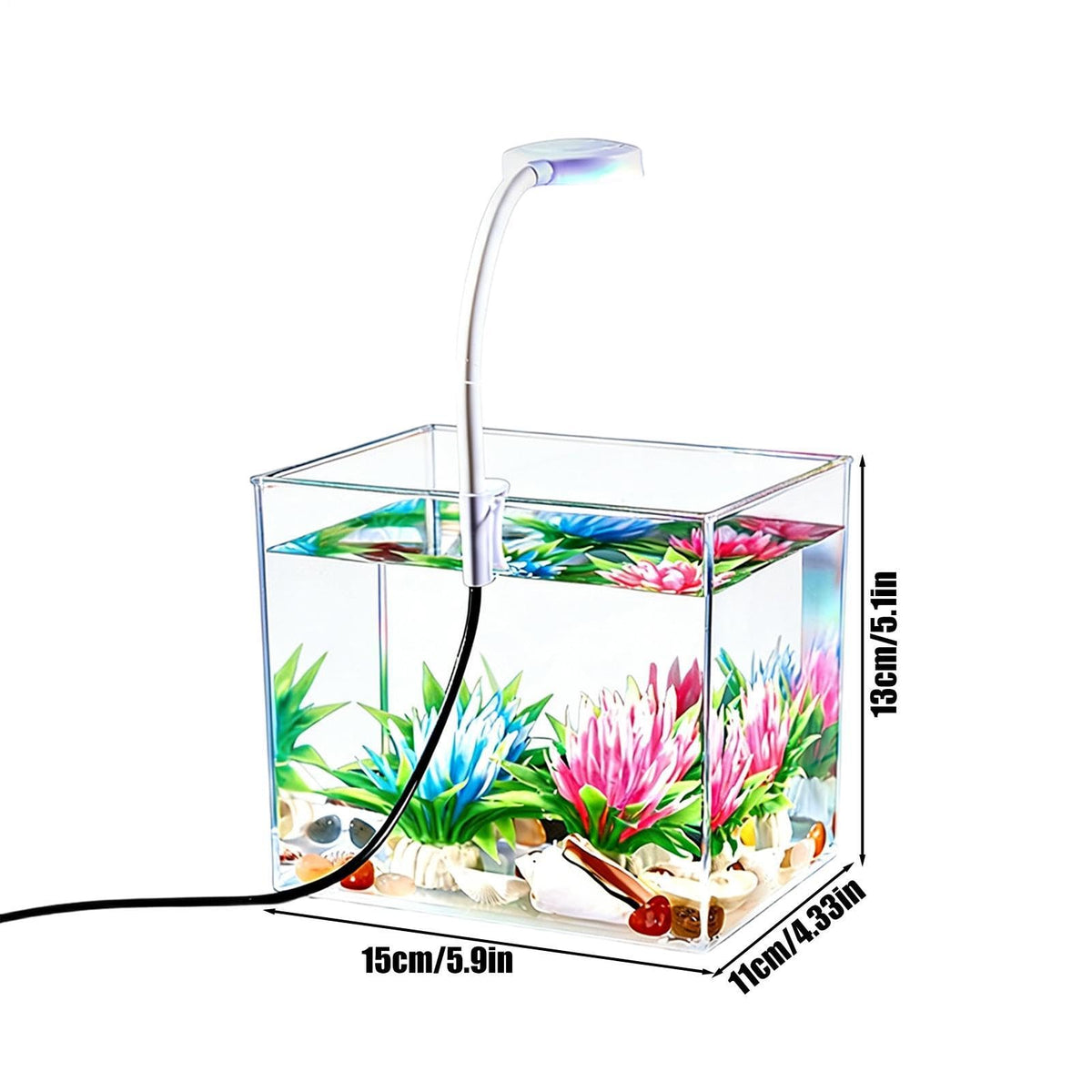 Small Aquarium with LED Lights D87278