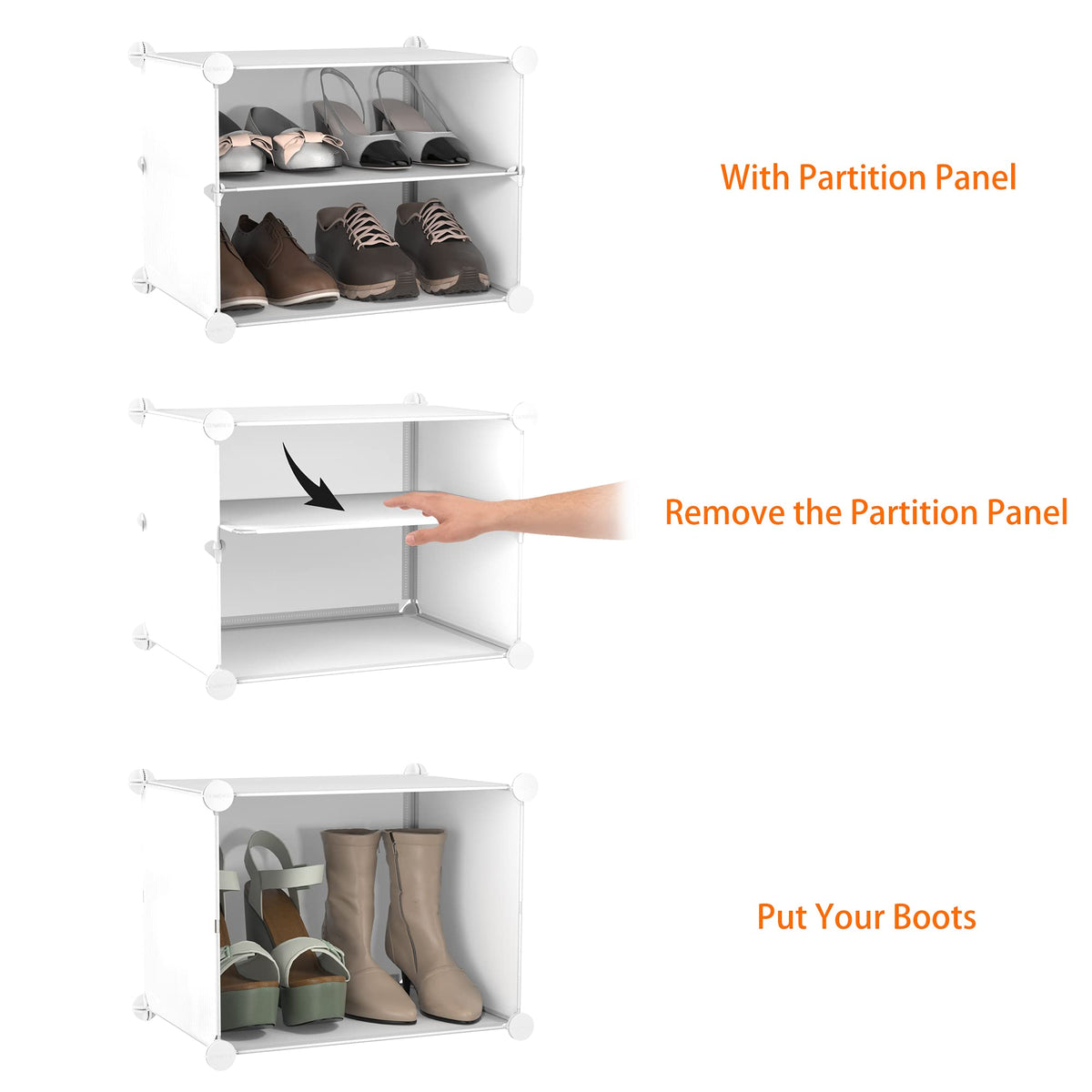 24 Pair Modular Shoe Rack Organizer H3689