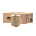 Hardwound Paper Towels, 8" x 800', 100% Recycled, Natural, Case Of 6 Rolls E64870