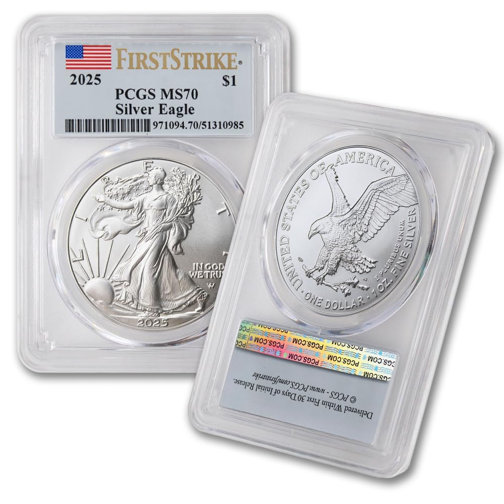 1 oz American Silver Eagle Coin MS-70 J640