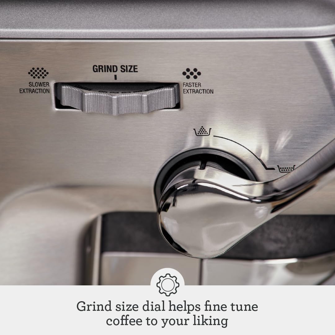 Brushed Stainless Steel Espresso Machine I243512