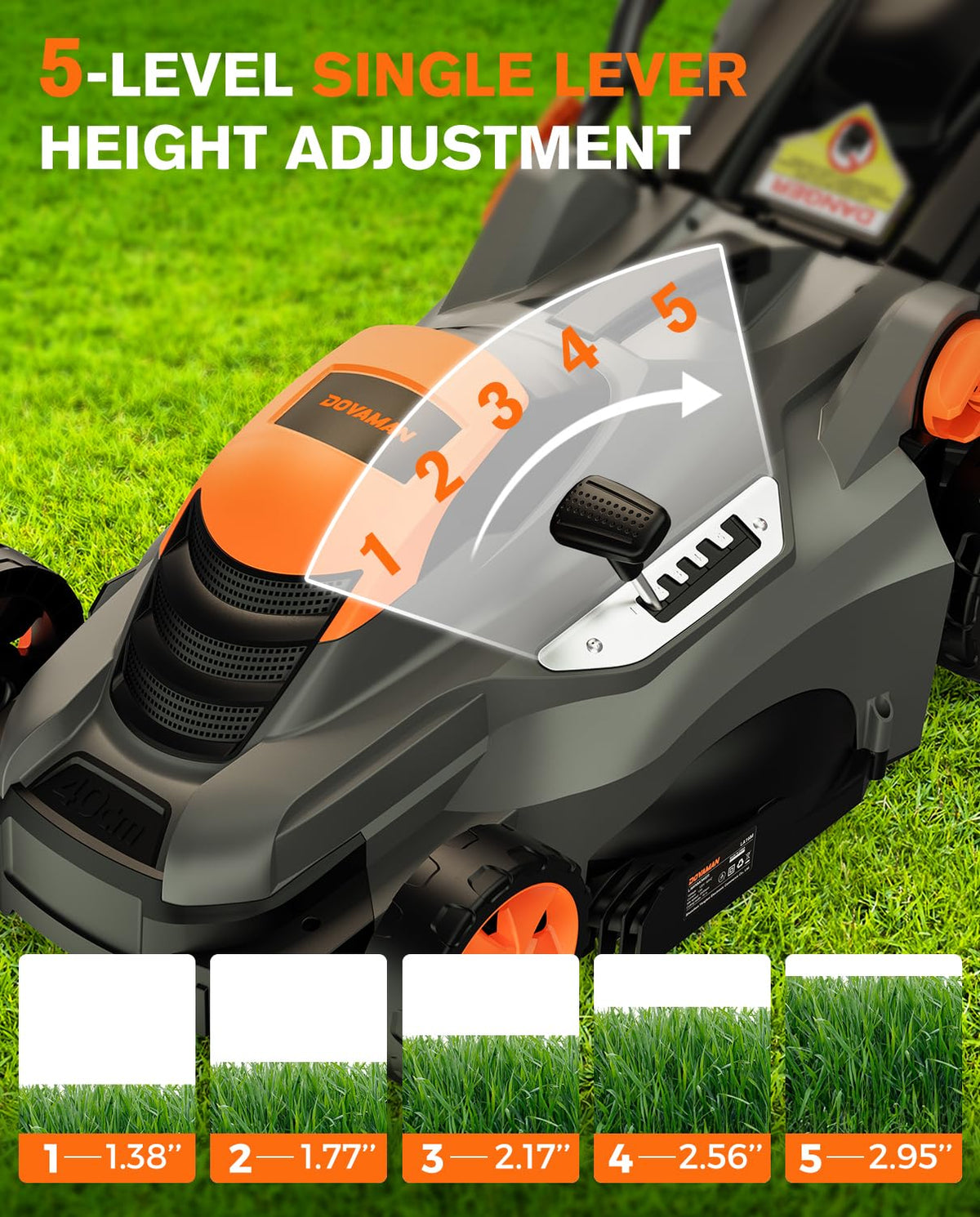 16" 13 Amp Lawn Mower with 13.2-Gallon Bag P722