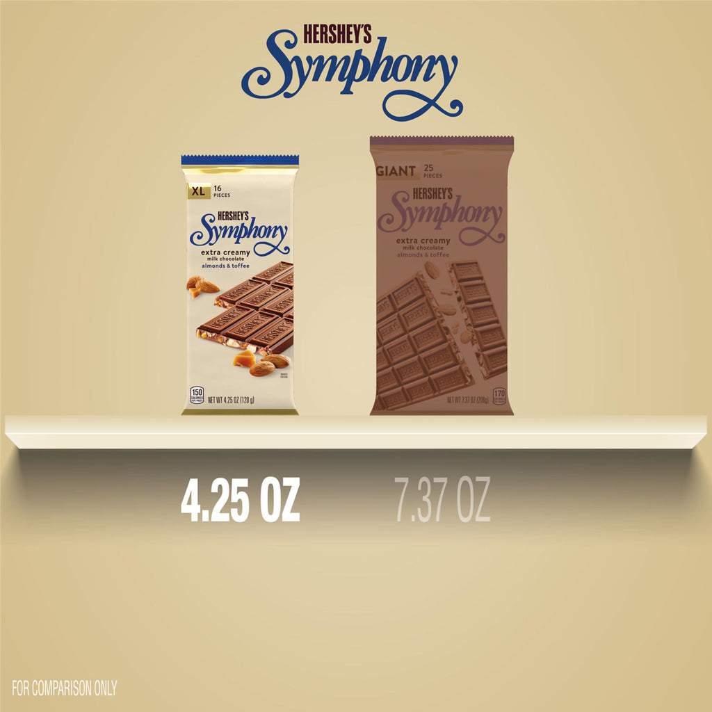 Chocolate Almond Toffee Candy Bars 4.25 oz 12 ct O992412