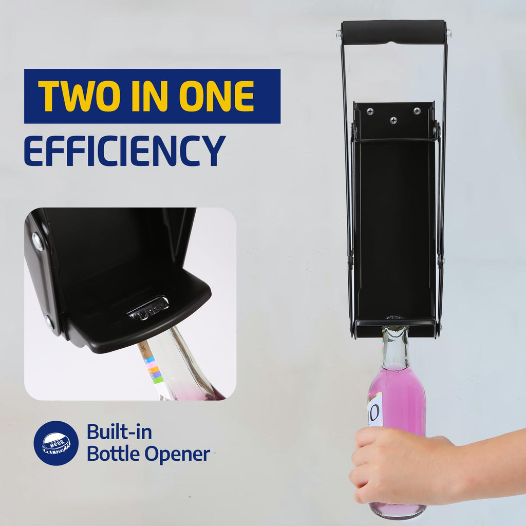 16oz Wall Mounted Can Crusher with Built-In Bottle Opener Y42858