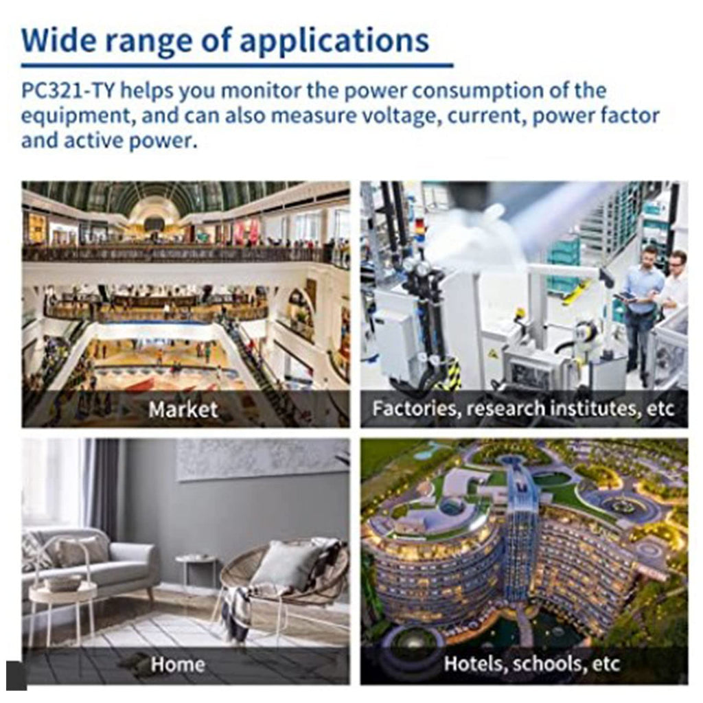 3 Phase Smart Electricity Power Monitor with 3 120A Circuit Level Sensor X7642
