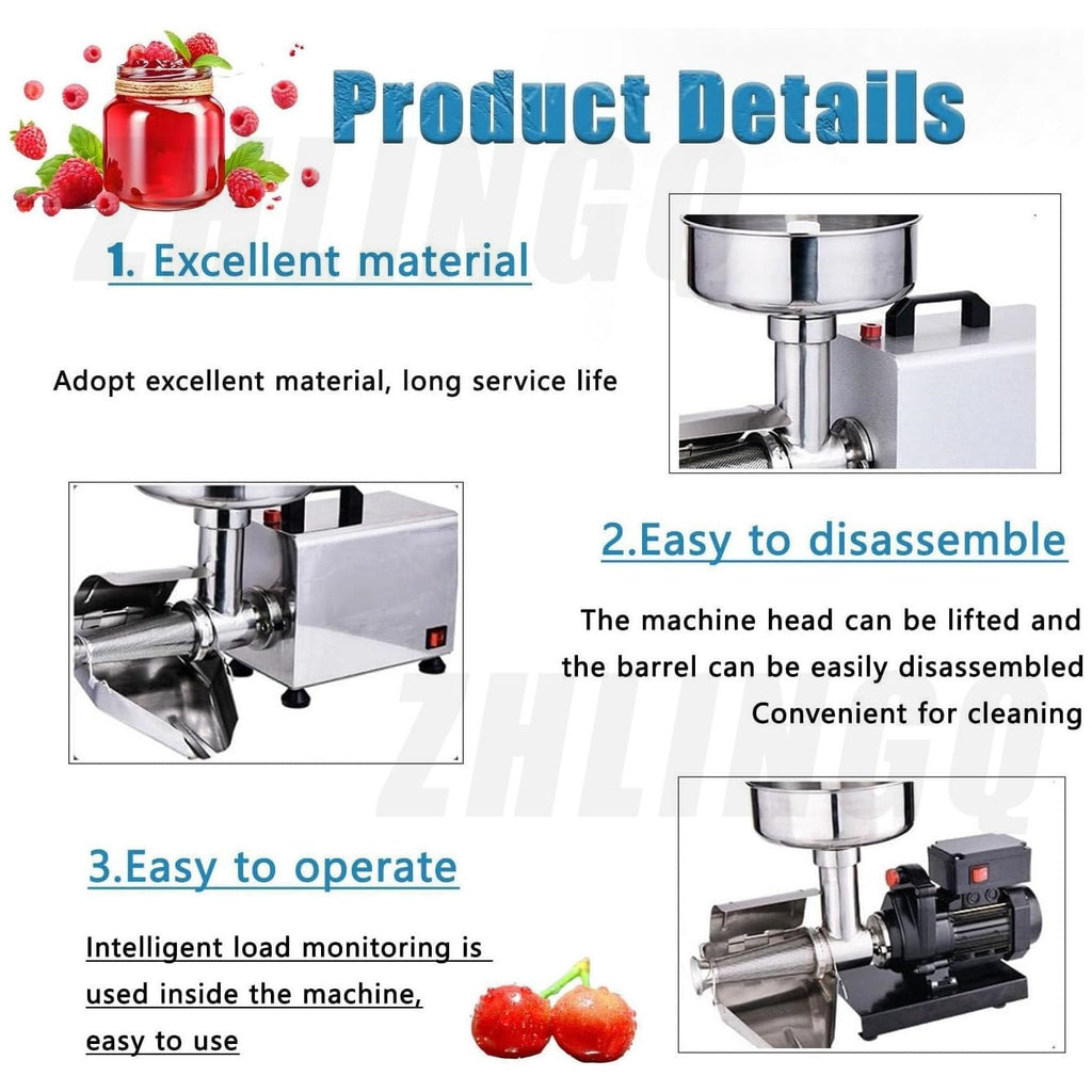 450W Stainless Steel Tomato Strainer Machine U684