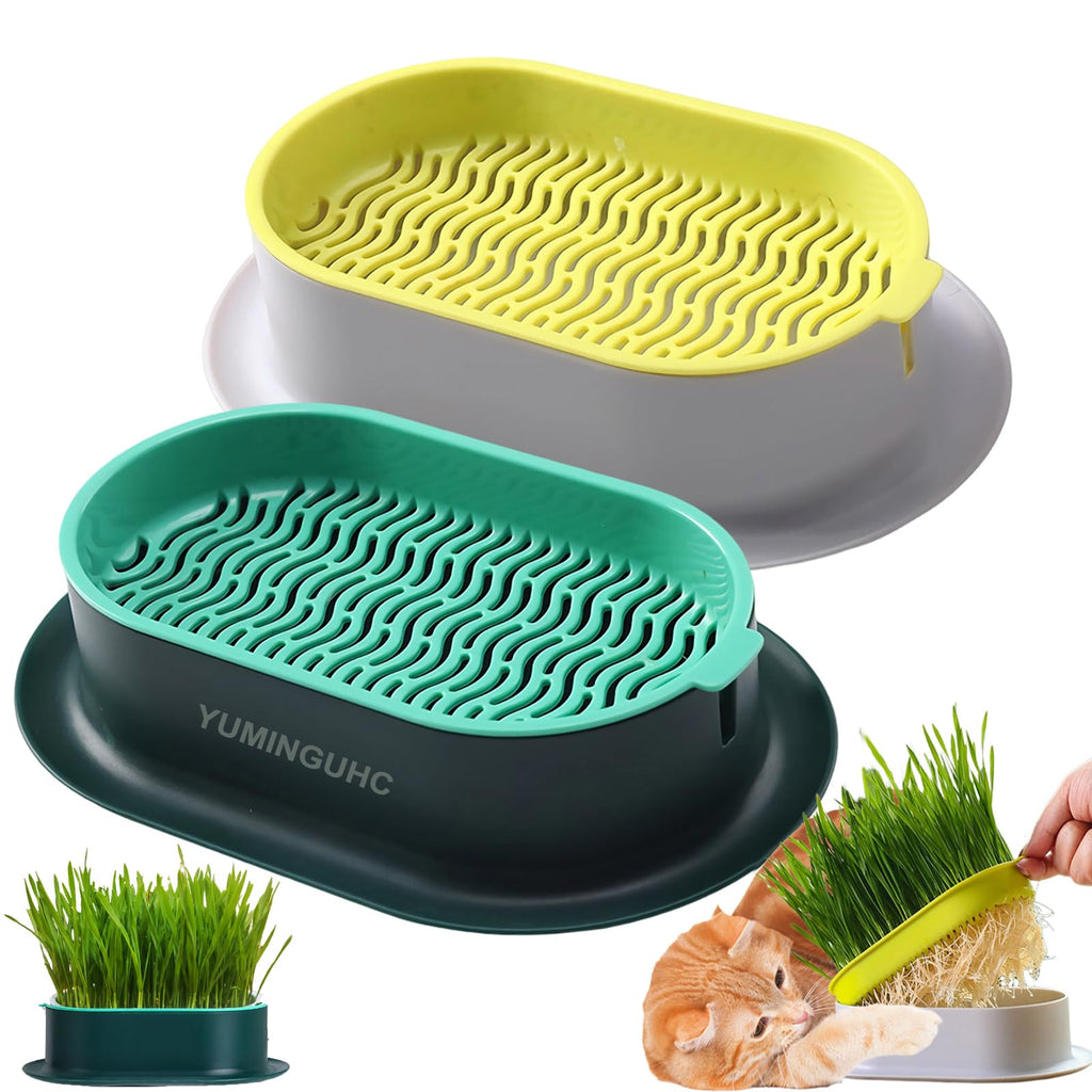 2Pcs Cat Grass Planter Hydroponic Growing Kit C809