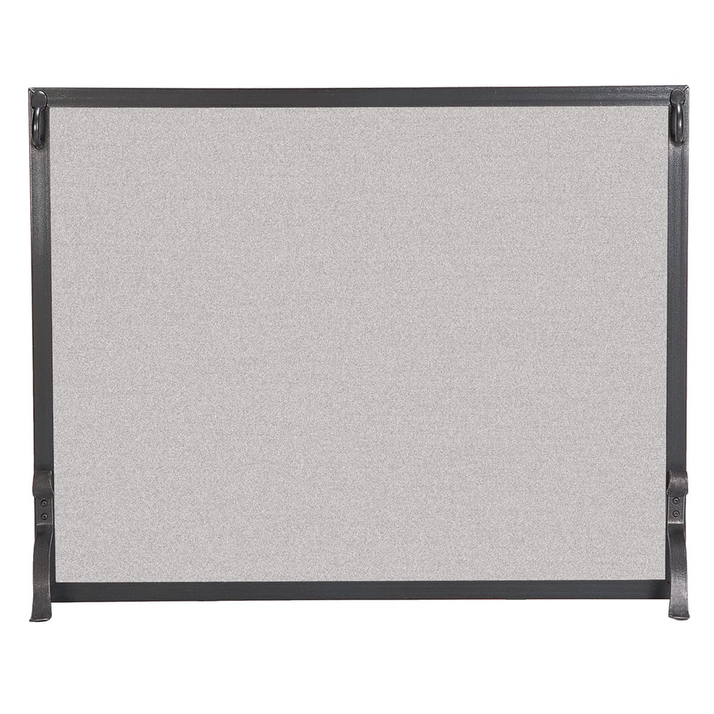 Forged Iron Single Panel Fireplace Screen 44″W x 33″H Q7755