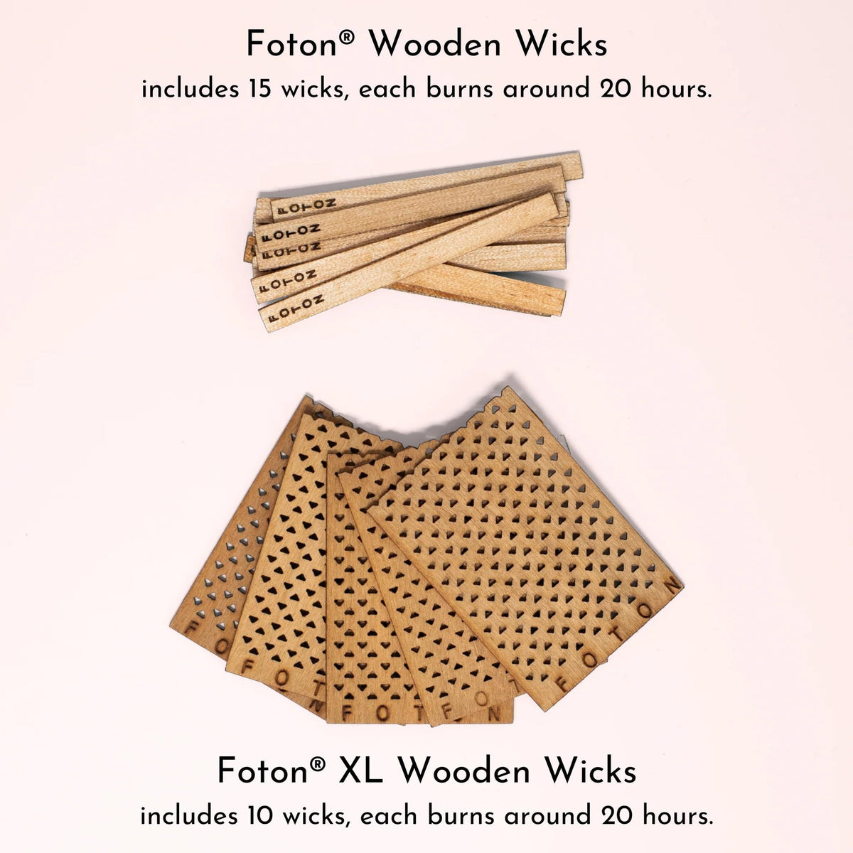 15 Pack Wooden Candle Wicks T915788