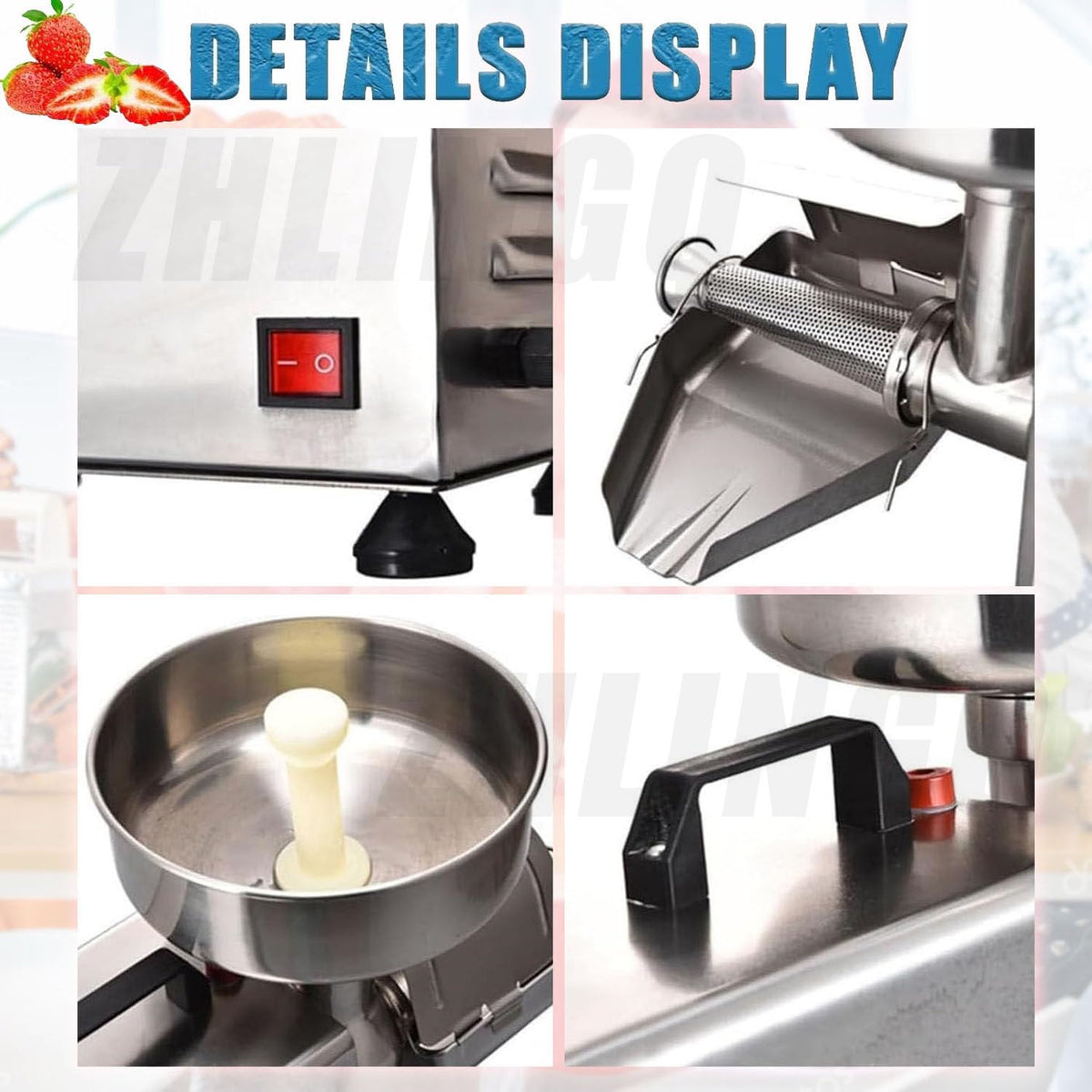 450W Stainless Steel Tomato Strainer Machine U684
