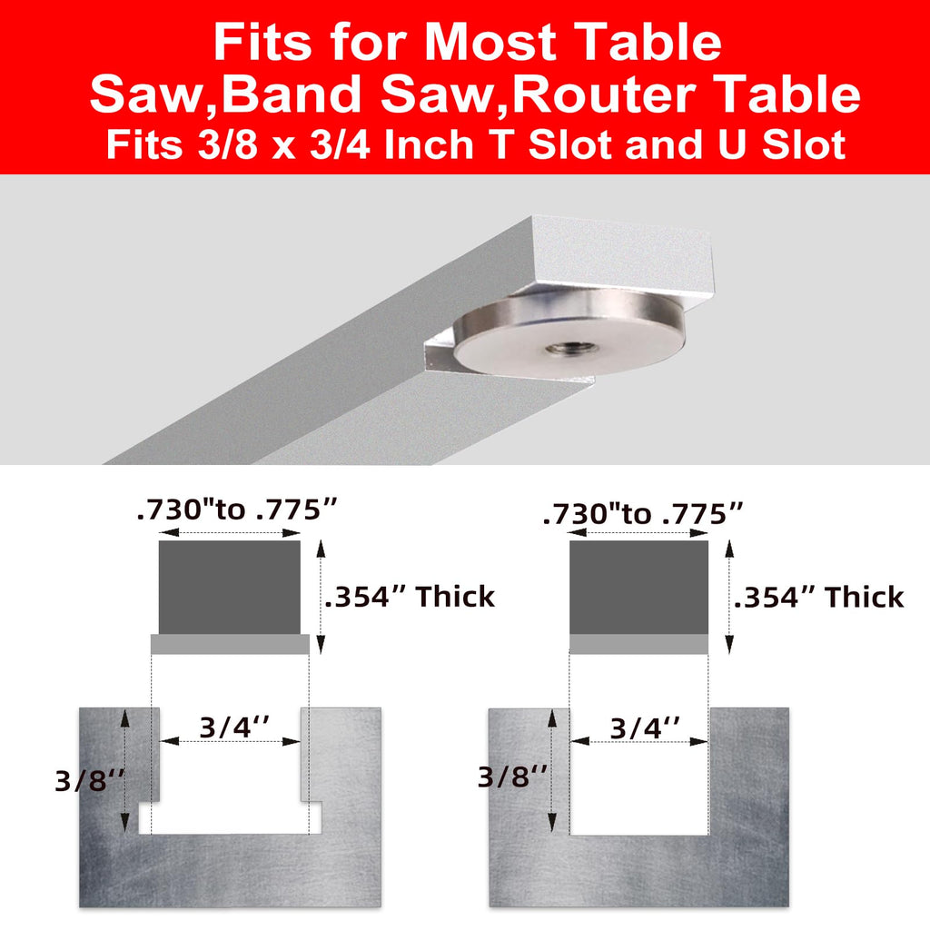 Compact Table Saw Miter Gauge with 14 Inch Fence U9613