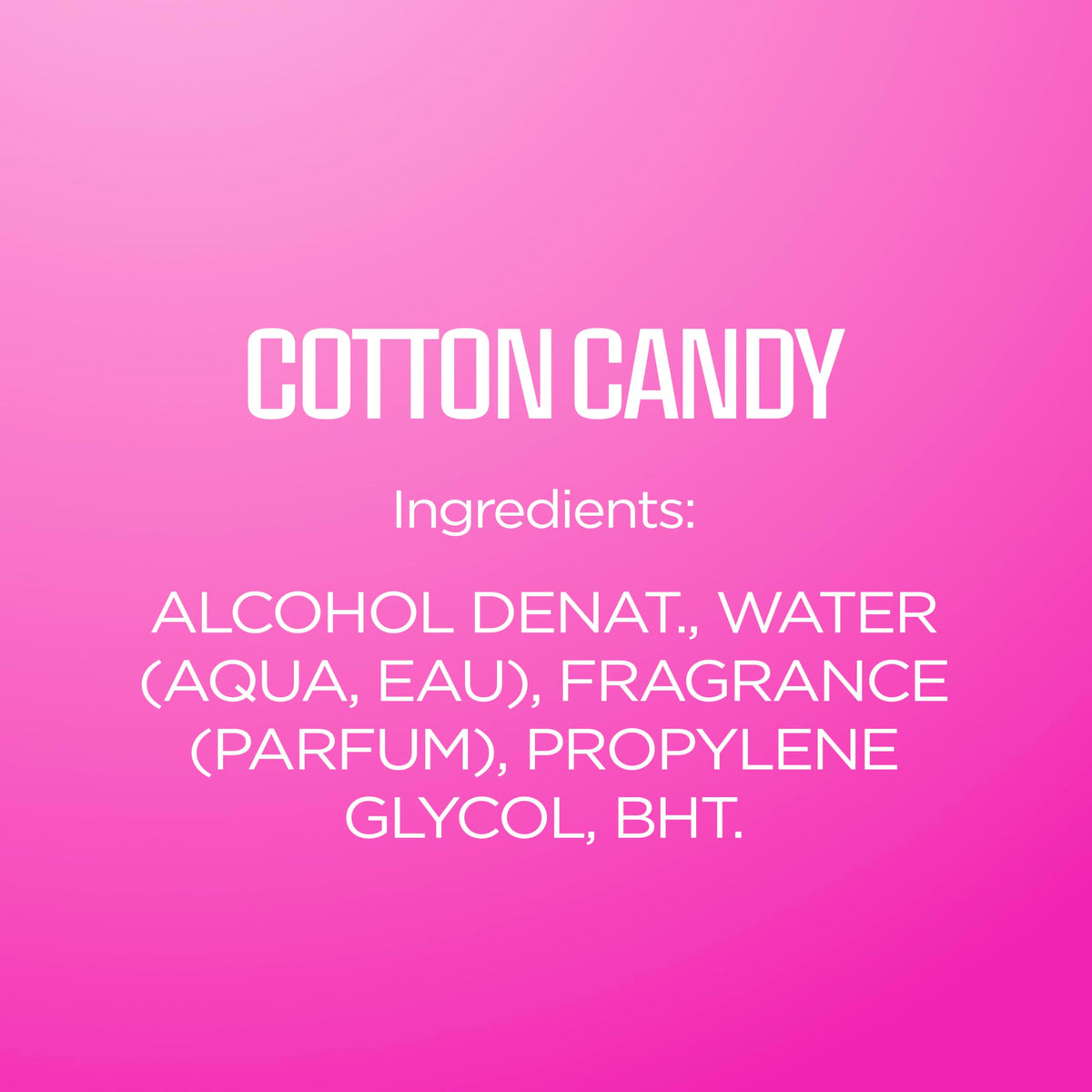 Cotton Candy Body Spray 8 Fluid Ounce B82005