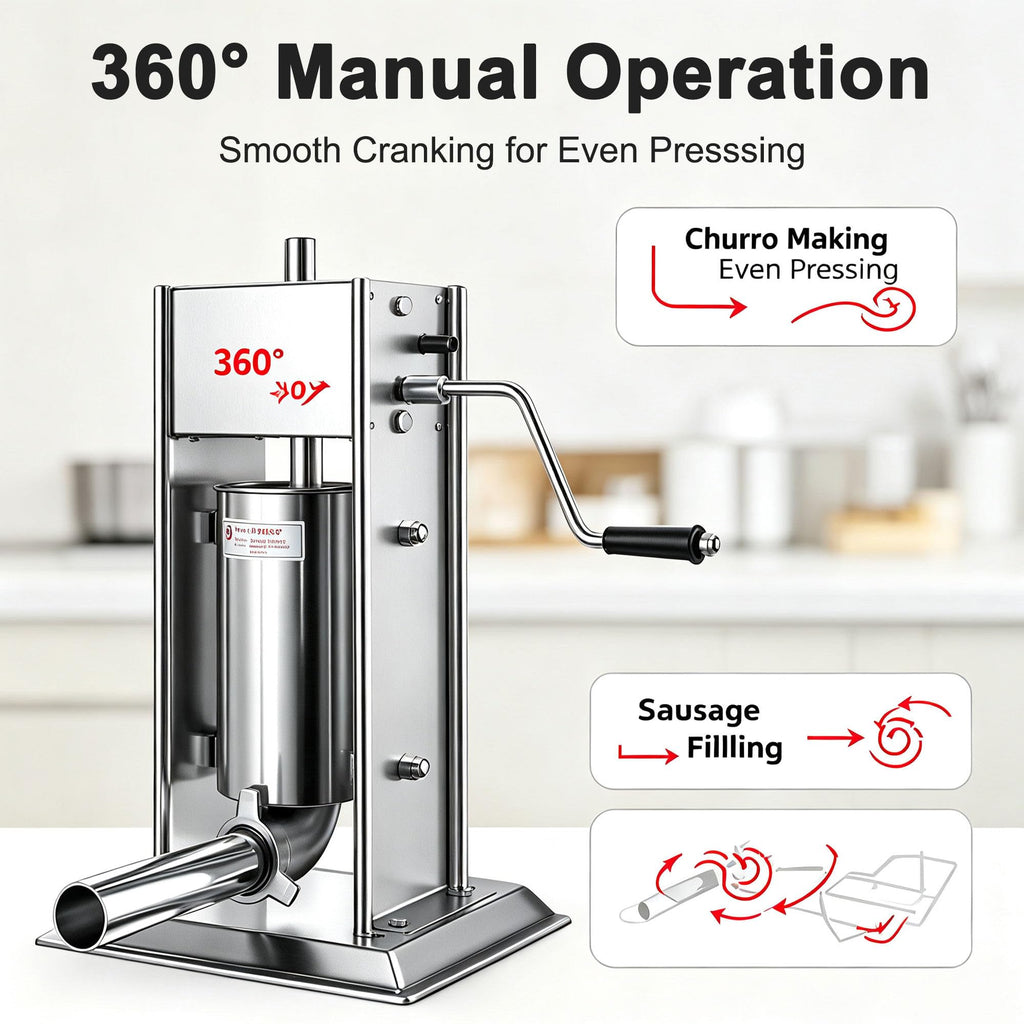 Stainless Steel Vertical Sausage Filler & Churro Press Q23380