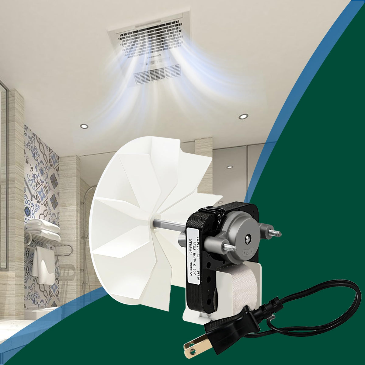 Bathroom Fan Motor Replacement Kit W61237