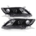 Black Clear Lens Projector Headlights Pair Set U816