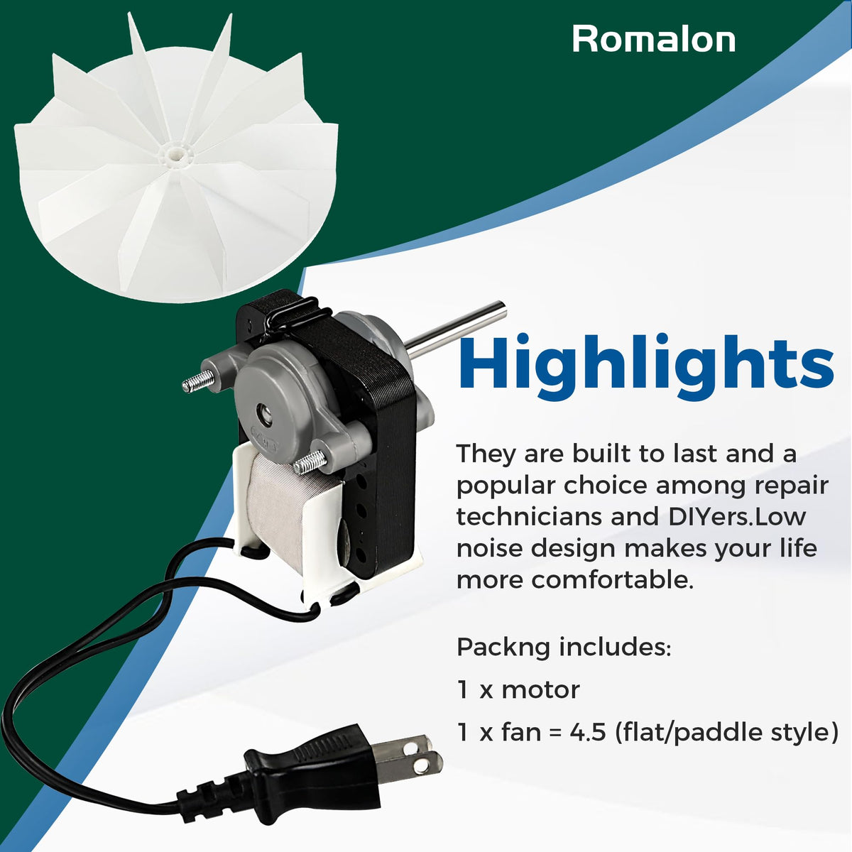 Bathroom Fan Motor Replacement Kit W61237