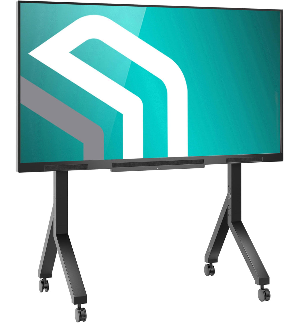 Mobile TV Stand on Wheels 70-110 Inch Black E47852